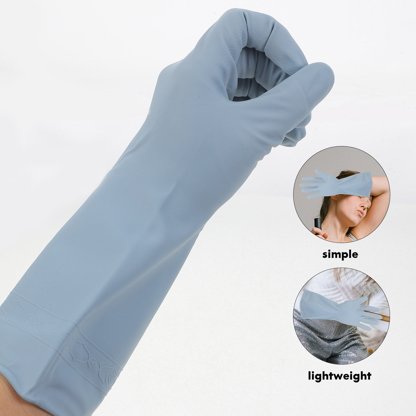3Pairs Waterproof Rubber Kitch - đánh giá và giá Dish Glove Rubber